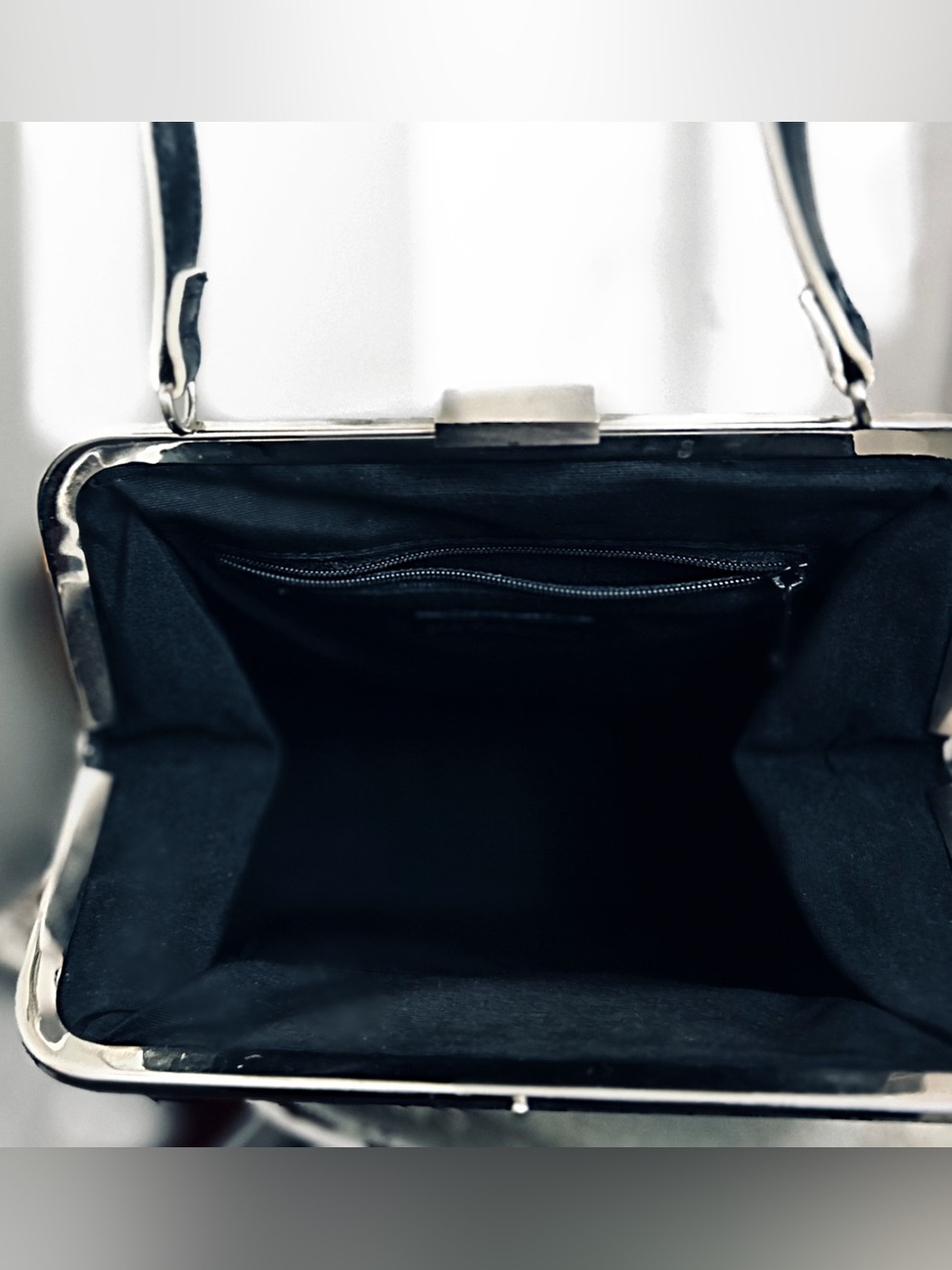 “The Limited” Classic Black Frame-Top Purse - Picture 11 of 12